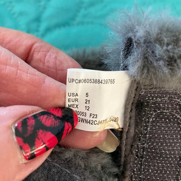 infant boots gray size 5 - Picture 5 of 5